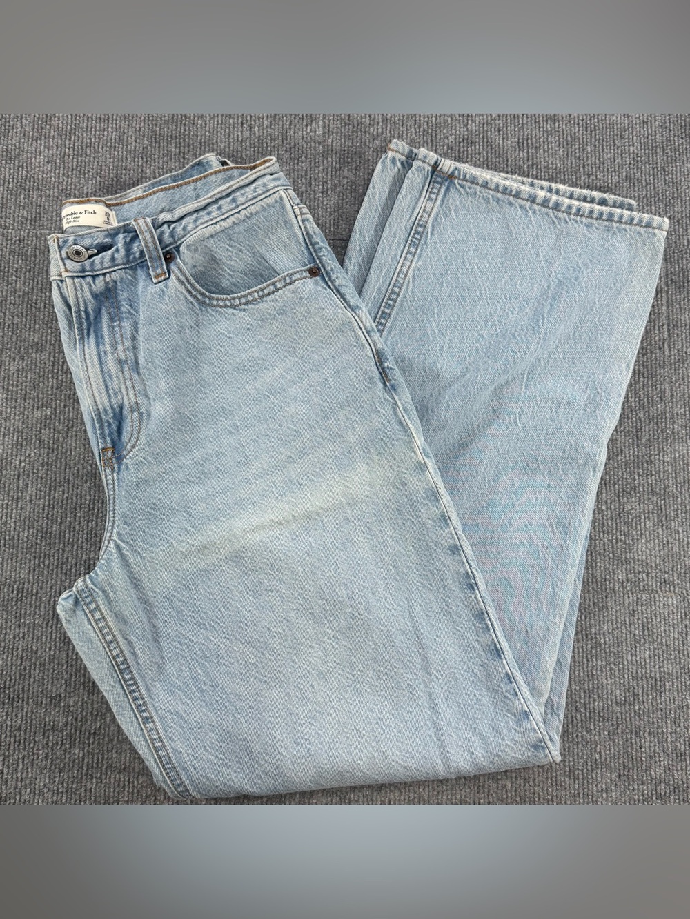 ABERCROMBIE & FITCH Loose High Rise Jeans 8 29 Slouchy 90s Grunge Skater Minimal